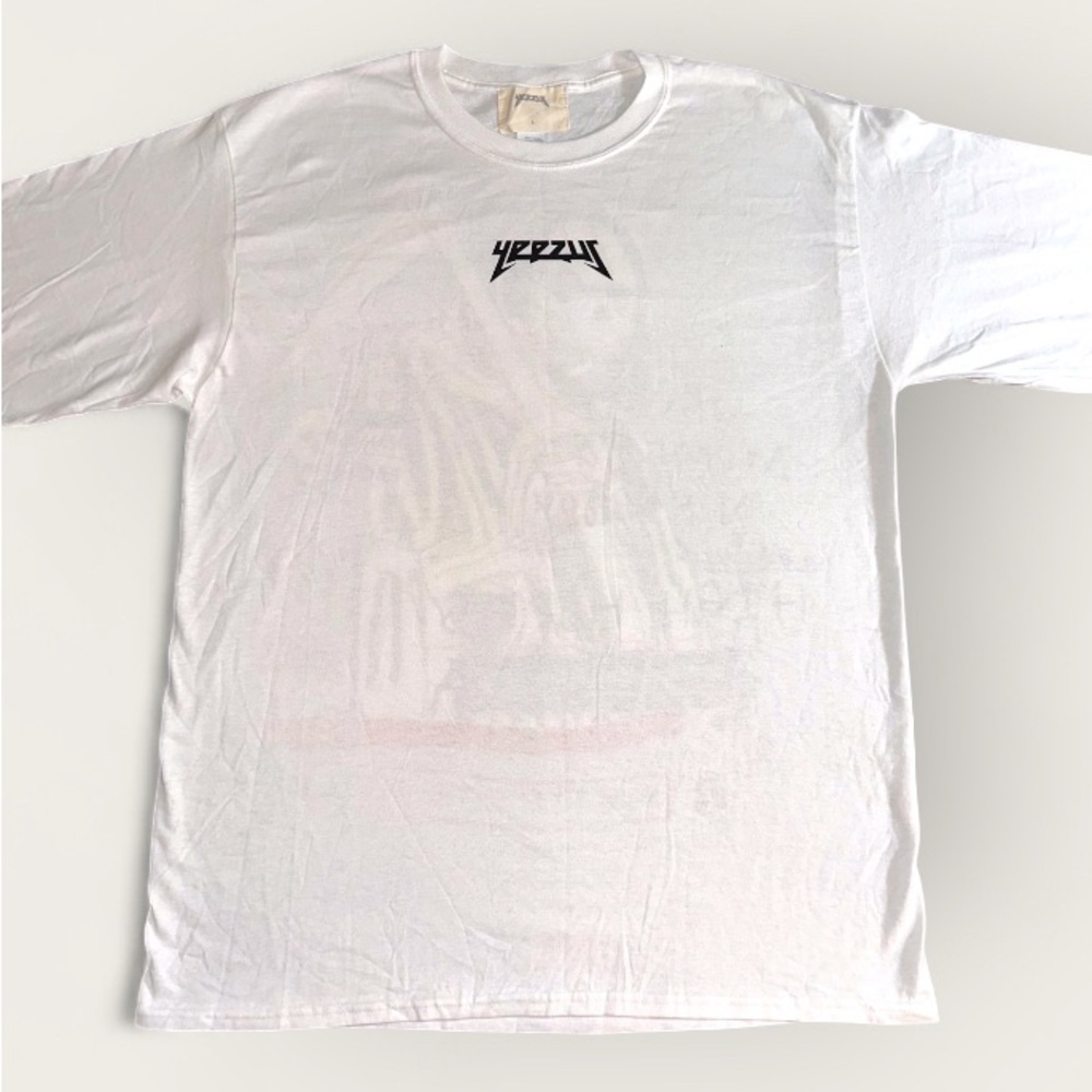 Yeezus “How to Beat the Devil” White Tee – Size L – Rare Yeezy Merch